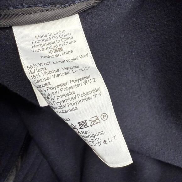 J Crew Jacket Men's XS Blue Navy Cruiser Mackinaw Double Faced Wool Buttons NEW - Picture 11 of 13